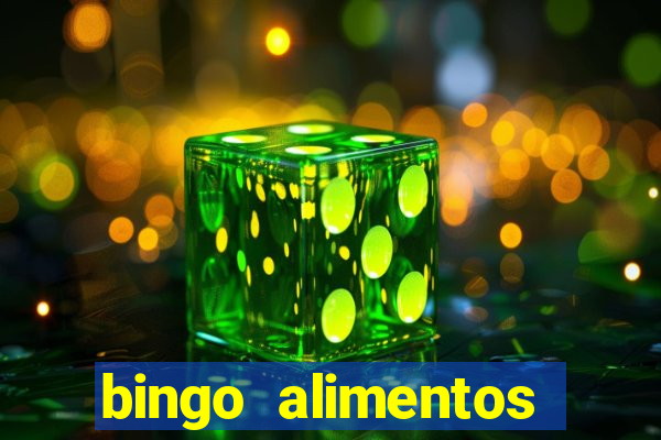 bingo alimentos para imprimir